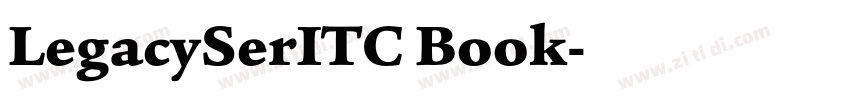 LegacySerITC Book字体转换